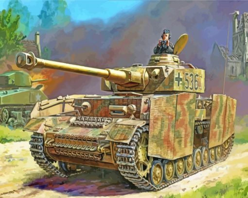 Military Tank paint by numbers