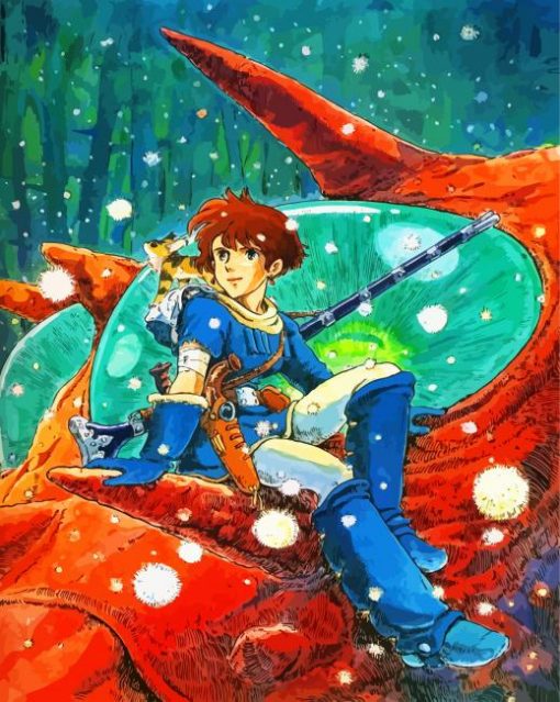 Nausicaa of the Valley of the Wind paint by numbers