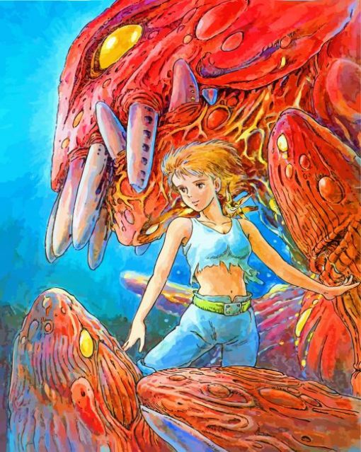 Nausicaa of the Valley of the Wind paint by numbers