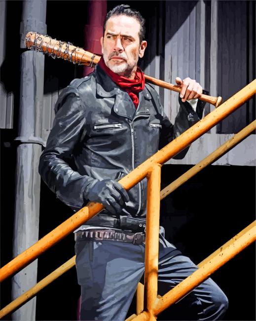 The Walking Dead Negan Smith paint by numbers