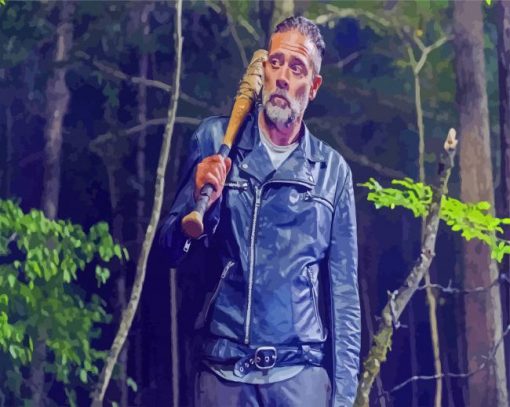 Negan Smith The Walking Dead paint by numbers