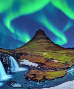 Northern Light Iceland Paint by numbers