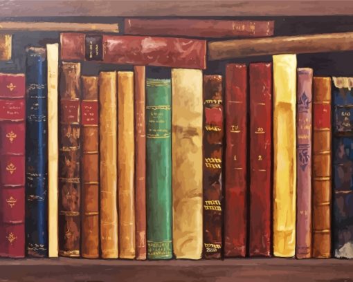 Old Books paint byy numbers