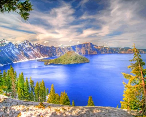 Oregon-crater-lake-national-park-paint-by-numbers