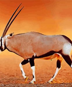 Brown Oryx paint by numbers