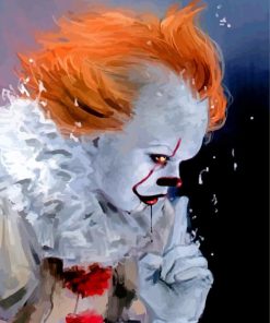 Pennywise Side Profile paint by numbers