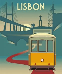 Portugal Lisbon Tram paint by numbers