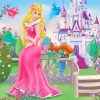 Princes Aurora In Garden paint by numbers
