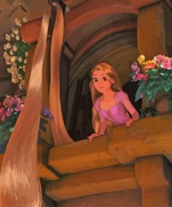 Princess Rapunzel Tangled Paint by numbers