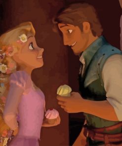 Rapunzel And Flynn Rider paint by numbers