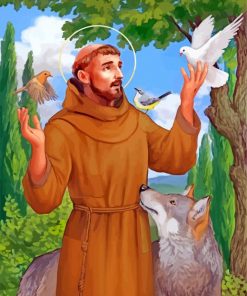 St Francis Of Assis paint by numbers