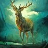 Stag Animal Art paint by numbers