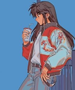 Stylish Inuyasha paint by numbers
