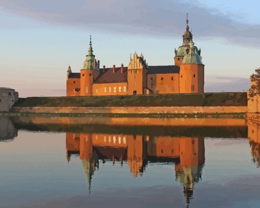 Sweden Kalmar Castle Paint by numbers
