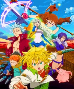 The Seven Deadly Sins Nanatsu paint by numbers