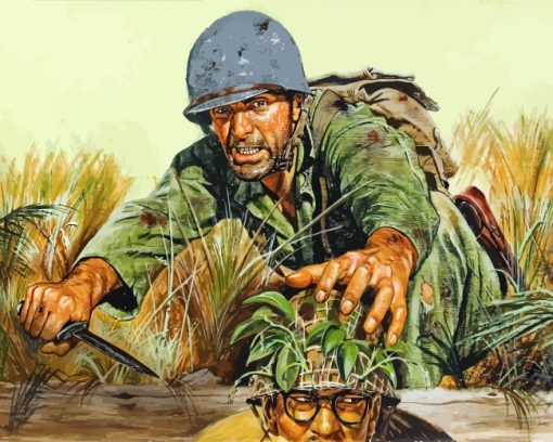 War Military Soldiers paint by numbers