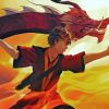 Zuko And Dragon Paint by number