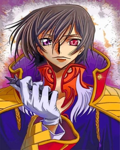 Aesthetic Lelouch Lamperouge Anime - Paint By Number - Modern Paint by  numbers