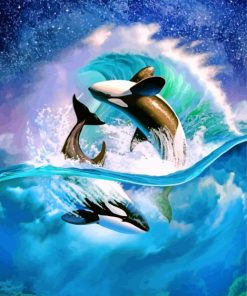 Aesthetic Orcas paint by numbers
