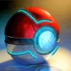 Aesthetic Pokeball paint by numbers