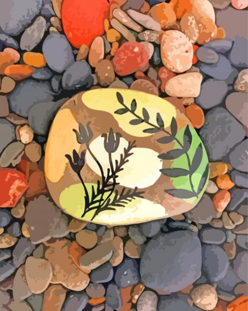 Artistic Pebbles paint by numbers