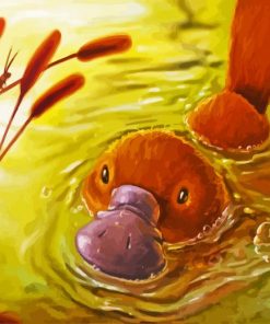 Brown Platypus paint by numbers