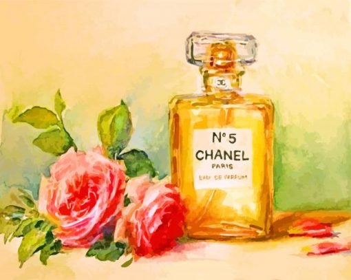 Chanel And Flowers paint by numbers