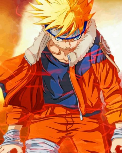 Cool Naruto paint by numbers