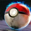 Cool Pokeball paint by numbers