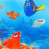 Finding Nemo Cartoon paint by numbers