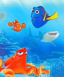 Finding Nemo Cartoon paint by numbers