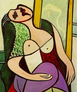 Girl In Front Of Mirror Picasso paint by numbers