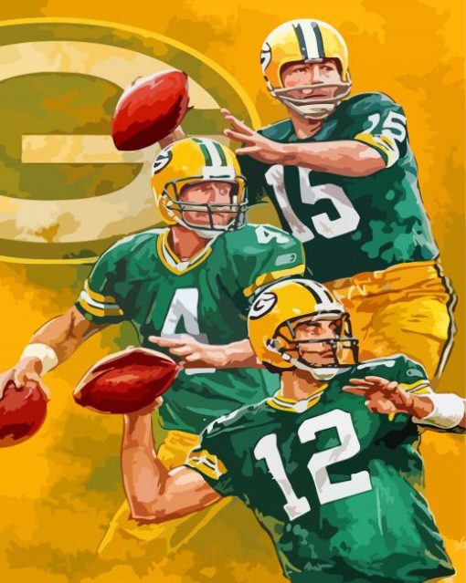 Green Bay Packers Illustration paint by numbers
