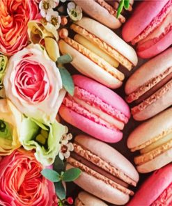 Macaroons And Flowers paint by numbers