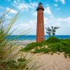 Michigan Little Sable Point Lighthouse paint by numbers
