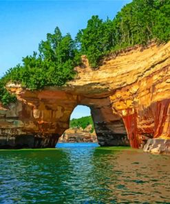 Michigan Pictured Rocks National Lakeshore paint by numbers