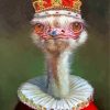 Ostrich Wearing A Crown paint by numbers