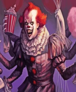 Pennywise Clown paint by numbers