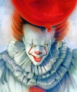 Pennywise And The Red Balloon paint by numbers