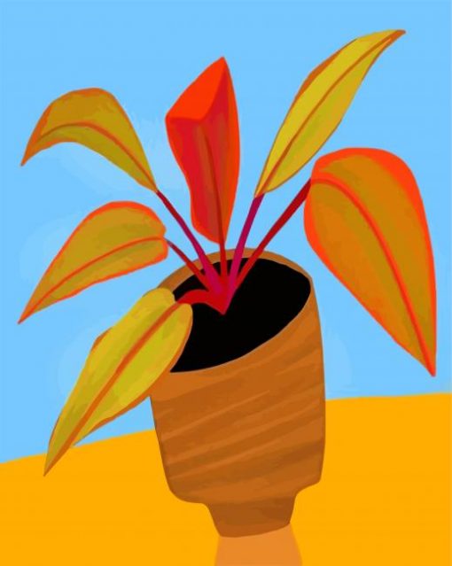 philodendron paint by numbers
