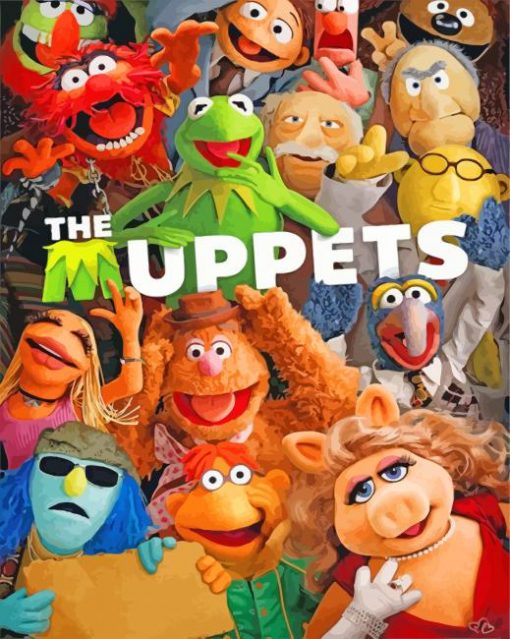 The Muppets Disney paint by numbers