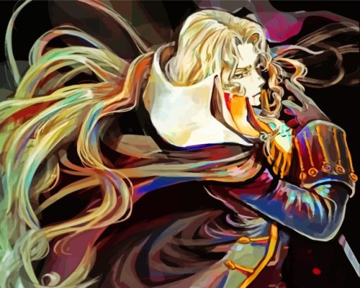 Alucard Castlevania paint by numbers