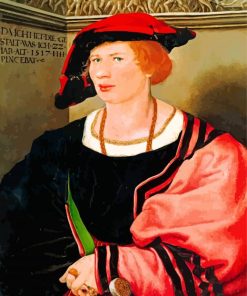 Benedikt Von Hertenstein By Holbein paint by numbers