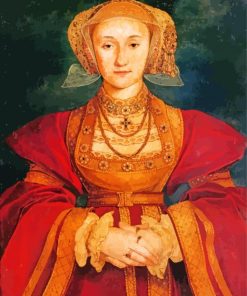 Betrothal Portrait Of Anne Of Cleves By Holbein paint by numbers