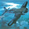 Black Navy Fighter paint by numbers