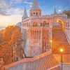 Budapest Hungary Fishermans Bastion paint by numbers
