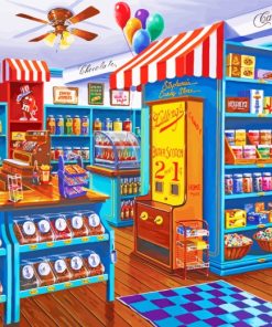 Candy Store paint by numbers
