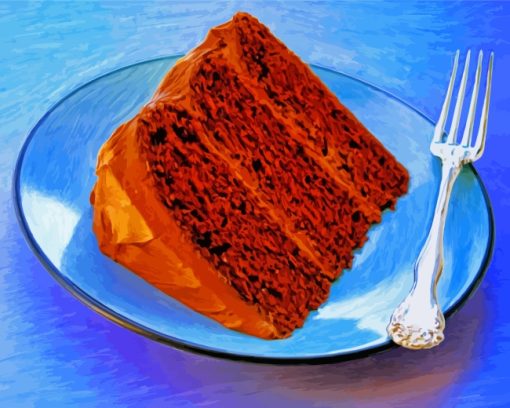 Chocolate Cake paint by numbers