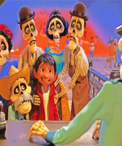Coco Characters paint by numbers