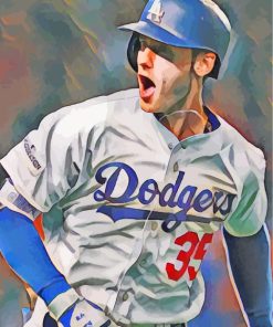 Cody Bellinger Dodgers paint by numbers